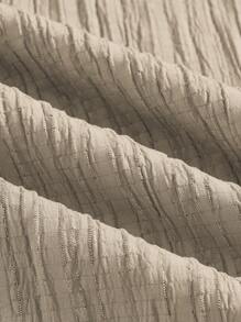 SHEIN Essnce 女士休闲简约条纹心形印花长裤夏季春季情人节新年女装