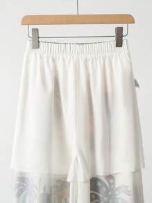 EMERY ROSE 2 Stücke Damen lässiges Urlaubsoutfit aus Hemd mit Knöpfen vorne und Hose, Herbst - Verschiedenfarbig - Übersicht 8