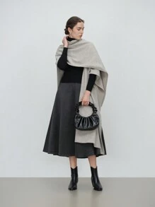 Aalyst Women's Charcoal A-Line Skirt For Daily Wear
