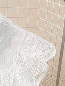 Chiquease 1 件女士简约贝壳边无袖衬衫，优雅通勤，夏季女士衬衫，无袖上衣