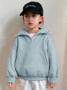 Dazy Kids 女童纯色卫衣，女童秋季服装卫衣 - 藍色 - 查看 5