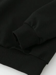 SHEIN 3 件套年轻女孩可爱图案运动衫套装，带有彩虹独角兽、蝴蝶结和小猫印花，粉色、黄色和蓝色，适合可爱的日常休闲穿着 - 彩色 - 查看 3
