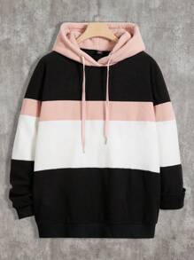 Manfinity Homme Men's Reversible Fleece Hooded Sweatshirt, Warm And Soft - Multicolor - View 1