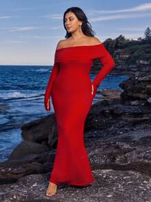 SHEIN VCAY Vestido de Navidad para mujer, Conjunto de vacaciones, Vestido de cumpleaños para mujer, Vestido de fiesta de Navidad, Vestido modesto de Navidad, Vestidos vintage para mujer, Vestido para citas, Vestido de punto, Vestido de Año Nuevo