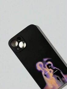 ROMWE Grunge Punk 1 Ốp điện thoại màu đen có họa tiết hình bóng người, tương thích với iPhone 11 12 13 14 15 Pro Max 16 - Nhiều màu - Xem 3