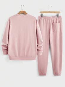 Manfinity VCAY Set de chándal de 2 piezas de ajuste regular casual de punto para hombres