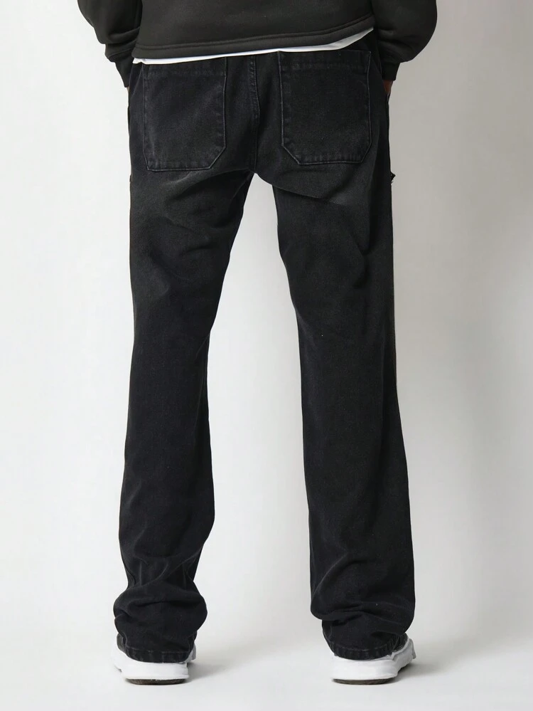 Flare Fit Front Graffiti Graphic Printed Jean