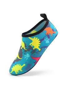 夏季儿童水鞋沙滩鞋游泳鞋儿童幼儿鞋恐龙男童鞋 - 彩色 - 查看 1