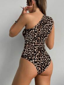 SHEIN Essnce Swobodny minimalistyczny asymetryczny body na ramiona dla kobiet, lato