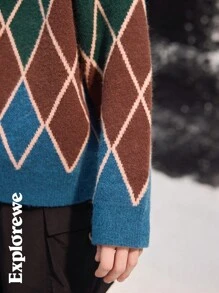 SHEIN Parte superior de manga larga con cuello redondo, simple y casual, para uso diario para niño preadolescente