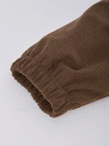 SHEIN Teen Boys Casual Chic Minimalist Fleece Mock Layer Hooded Street Style Jacket, Suitable For Daily Wear