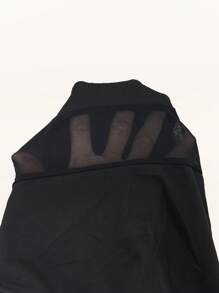 Slaydiva Plus Size Women's Mesh Splice Strapless Dress