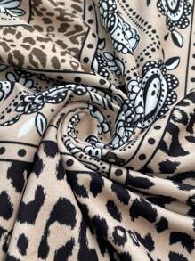 SHEIN LUNE Damen Große Größen Weihnachts Strick Muster Lässig Langarm T-Shirt, Herbst/Winter