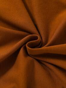 SHEIN Bộ 2 bộ đồ liền thân in họa tiết bóng đá mới lạ cho bé trai kèm mũ, vải dệt kim mềm mại và thoải mái, thích hợp cho Superbowl, tiệc tùng, hoạt động ngoài trời, mùa thu/đông - màu nâu - Xem 8