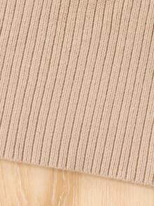 Tween Girls Tween Fashion Knit Sweater Cape & Pants 2 Pieces Set, Autumn/Winter - Apricot - View 3