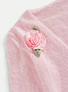Forever 21 Women's Elegant 3D Floral Decoration Cardigan, Spring/Autumn