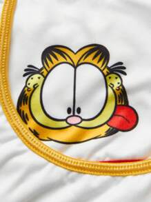 GARFIELD | SHEIN Conjunto de 3 piezas para niña preadolescente: Ropa interior tipo top con almohadilla extraíble, estampado de dibujos animados coloridos y cómodos - Blanco - Ver 4