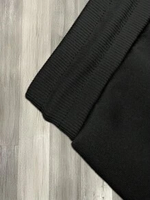 Manfinity EMRG 2pcs/Set Men's Autumn Letter & Pentagram Print Long Sleeve Drawstring Hoodie Sweatshirt And Sweatpants Casual Outfit