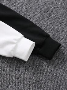 Tween Girls Letter Print Long Sleeve Casual Hoodie Sweatshirt Multi-Piece Set