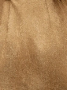 SHEIN Clasi Casual Vintage Solid Color Double-Breasted Blazer, Autumn - Brown - View 7