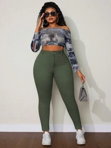 Engsitzende Jeans für Damen in Große Größen, für den täglichen Lässig-Einsatz ideal kombinierbar