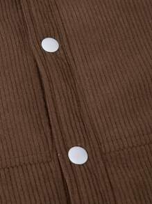 SHEIN Teen Boys Casual Chic Minimalist Fleece Mock Layer Hooded Street Style Jacket, Suitable For Daily Wear