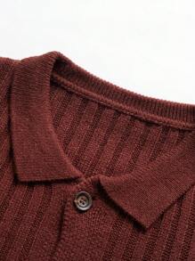 Chillumni Camisa casual de manga larga de unicolor con botones delanteros para hombres, para uso diario