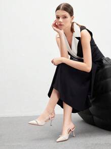 CUCCOO BIZCHIC Women High Heel Pointed Toe Pumps, Sexy Stiletto Heels For Outdoor, Commute, Red Party & Banquet Spring Shoes Spring Break Easter