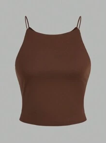 SHEIN EZwear 3 件套女士针织休闲无袖背心套装 - 彩色 - 查看 9