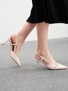 CUCCOO BIZCHIC Women High Heel Pointed Toe Pumps, Sexy Stiletto Heels For Outdoor, Commute, Red Party & Banquet Spring Shoes Spring Break Easter