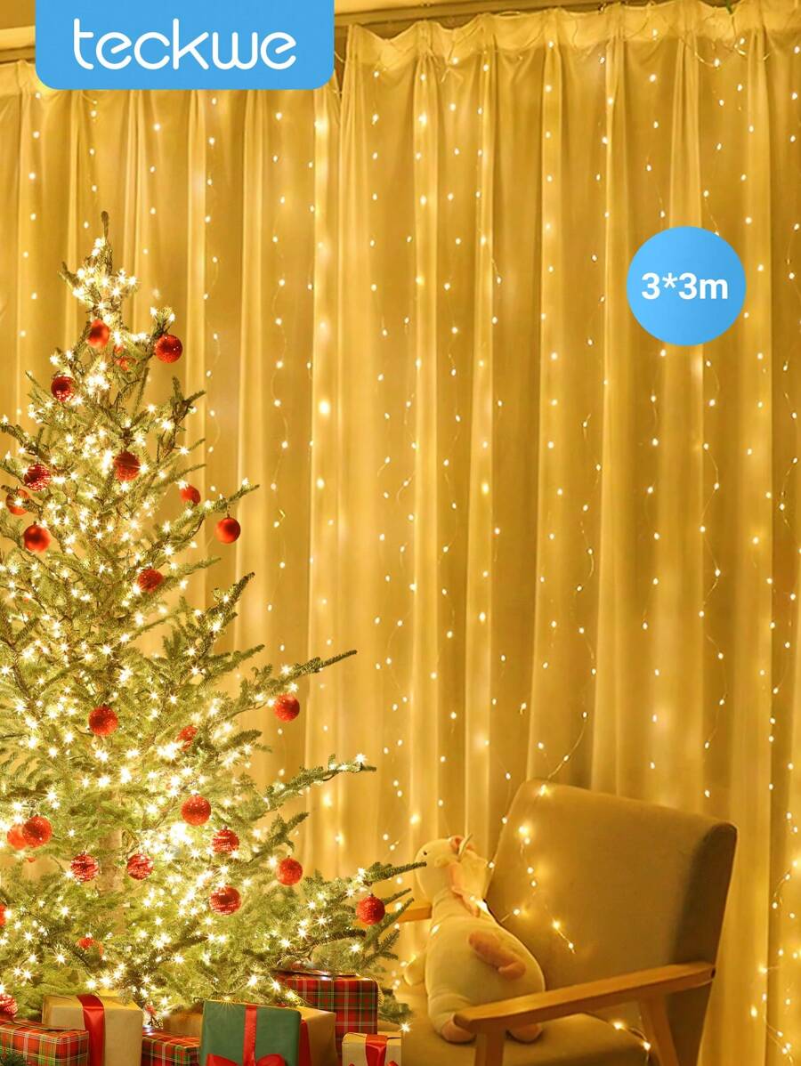 Teckwe Iluminación decorativa para fiesta de cumpleaños - Amarillo - Ver 1