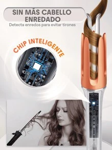 SHEGLAM HAIR It-Curl Rizador instantáneo de un solo toque Rizador automático, Rizador de cabello automático, Rizador de cabello automático de 25 mm con 3 temperaturas, Calentamiento rápido y rotación de 2 vías, Apagado automático, Varita rizadora giratoria anti-escaldaduras y anti-enredos, Rizador instantáneo táctil para peinar el cabello constituir playa y2k viajar cámping Escuela cosplay Regalo Campus moda