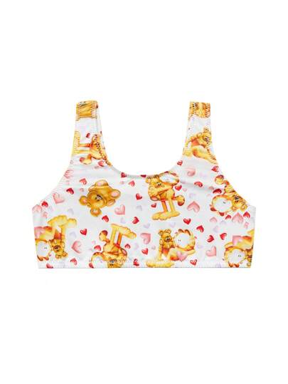 GARFIELD | SHEIN 1 st ung flicka vit söt tecknad print Bekväma Camisole underkläder