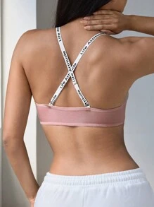 EasyFave 3pcs Women's Wire-Free Removable Padded Full Coverage Bra Set - Multicolor - View 2