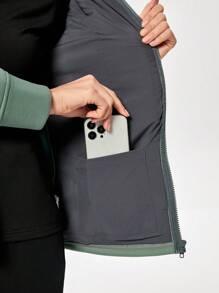 TaskEZ 女式多口袋保暖连帽护理服手术服夹克 - 綠色 - 查看 7