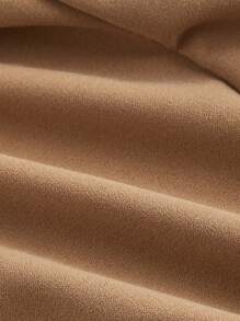 SHEIN MOD Große Größen Schwarz & Weiß romantisches, elegantes & süßes elegantes Farbblockkleid mit Ballonärmeln