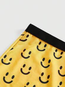 JORD.DESIGNS 3 件套笑脸和棋盘格印花比基尼三角裤 - 黑色 - 查看 5