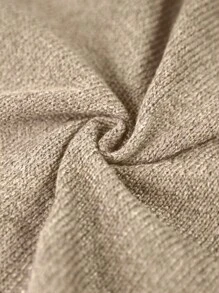 Calvaya Plus Size High Neck Long Sleeve Simple Sweater Pullover, Casual Daily Wear, For Winter Knit Pullover Fall Outfit