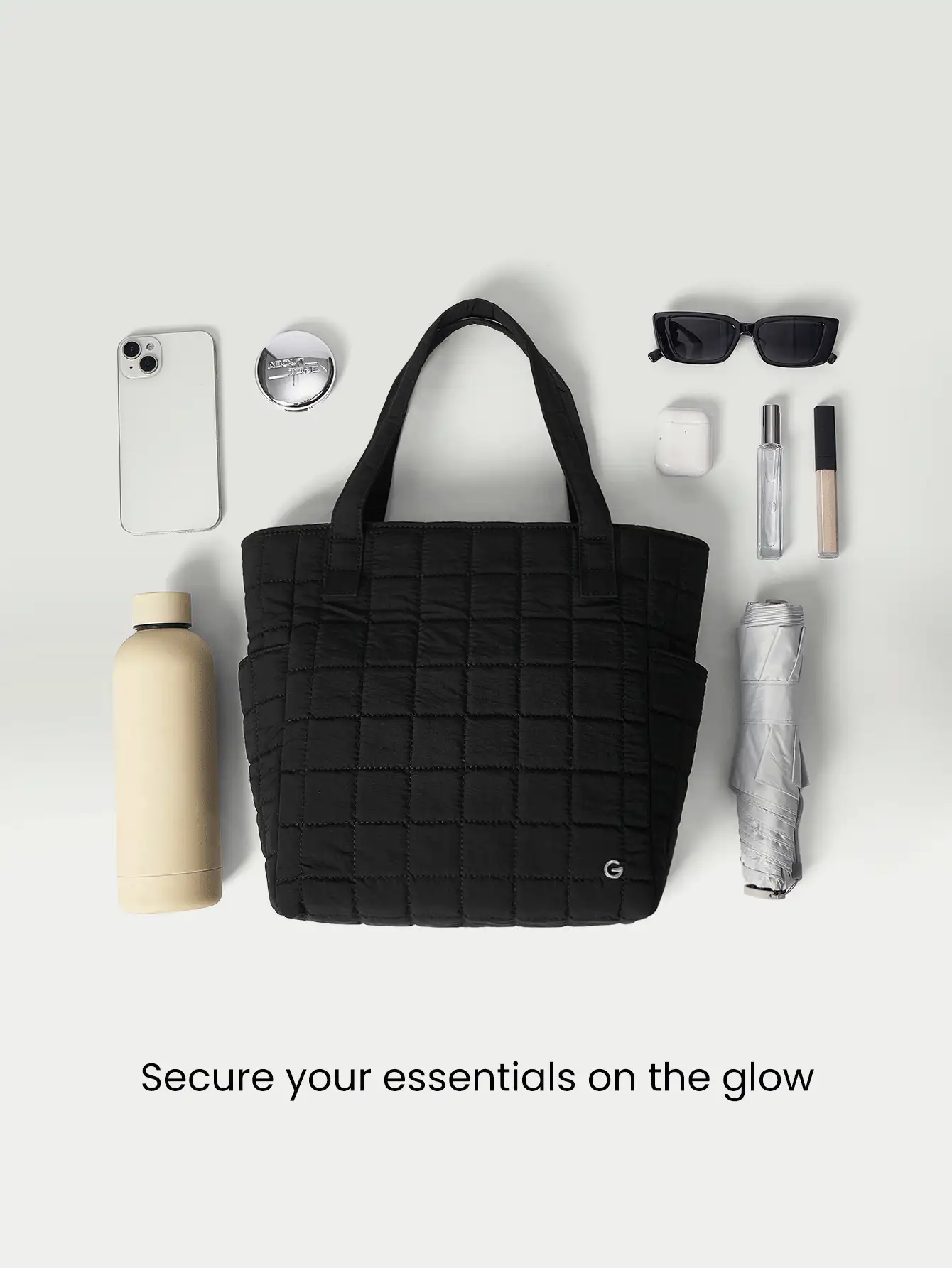 GLOWMODE 7 L  Water-Resistant  Make  It  Quilted  Dual  Handle  Tote  Bag  With  Multi  Pockets  Daily  Casual  Fall  Winter