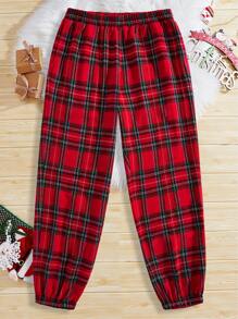 Manfinity VCAY 2pcs Set Unisex Knit Applique Graphic Loose Drop Shoulder Hoodie Sweatshirt And High Waist Drawstring Pants Outfit