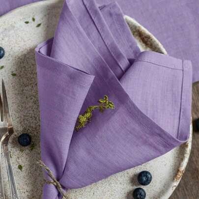 1/6pcs Modern Simple Square Napkins,Skin-Friendly, Absorbent Napkin Cloth,European & American Vintage Style Festive Decor Solid Color Pleated Texture Simple, For Table Setting,Restaurant/Home/Party Table Decoration Square Napkins, Cup Cloth, Tablecloth,Place Mat(Available In Multiple Colors) Christmas For Holiday Gift Giving