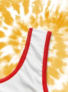 GARFIELD | SHEIN Conjunto de 3 piezas para niña preadolescente: Ropa interior tipo top con almohadilla extraíble, estampado de dibujos animados coloridos y cómodos - Blanco - Ver 3