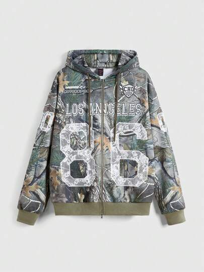 Street Life Sweat-shirt ample de style streetwear avec imprimé de football et de branche, brodé de dentelle. Style unisexe pour femmes