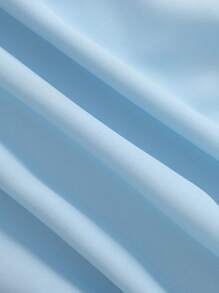 Souflis Souflis Baby Girl Ruffle Trim Mesh Overlay Cami Dress - Baby Blue - View 3