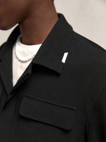 AKNOTIC Business Casual Chaqueta holgada de cuello vuelto, de ajuste relajado y de apertura frontal para hombre, adecuada para el otoño