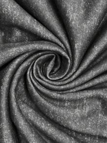 SHEIN LUNE Plus rozmiar Jednolita kolorowa bluza ze sznurkiem i kieszeniami, codzienne noszenie - Ciemnoszary - Zobacz 5