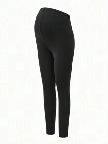 SHEIN Bộ 2 quần legging cạp cao màu trơn thường ngày cho bà bầu - Nhiều màu - Xem 6