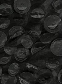 Slaydiva Black Street Polka Dot Mesh Contrast A Line Plus Size