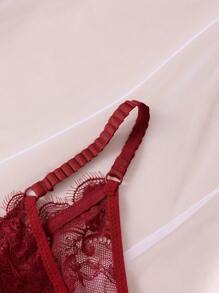 3pcs/Pack Women Lace Trim Minimalist G-String, Casual Everyday Wear