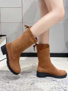 Winter Ankle Boots With Back Strap For Teenage Girls, Ladies Tall Boots - Brown - View 1